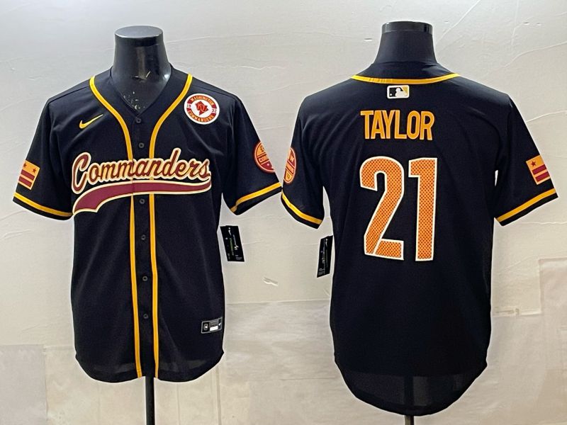 Men 2025 Nike Washington Commanders #21 Taylor Black 3th generation Joint Name Limited NFL Jersey 007